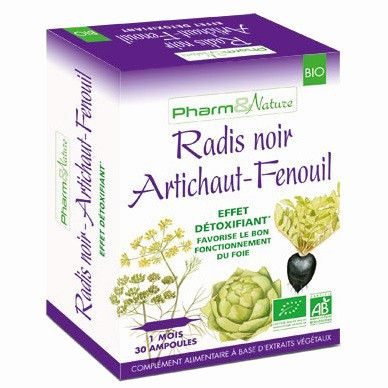 Pharm&Nature Radis noir artichaut et fenouil boite 30