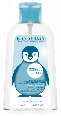 Bioderma ABCDerm H2O eau nettoyante micellaire bébé et enfants peau sèche