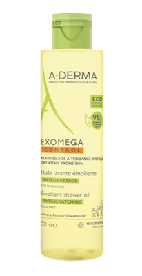 Image A-Derma - Exomega Control - Huile lavante émolliente anti-grattage 200 ml