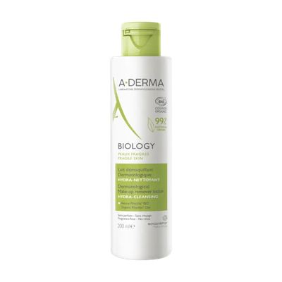 Image A-DERMA Lait démaquillant dermatologique hydra-nettoyant BIOLOGY 200 ml