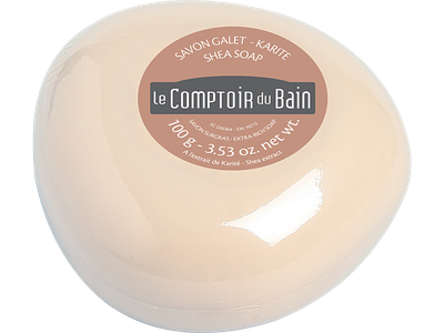 Image Le Comptoir du Bain Savon Galet surgras Karité 100 g