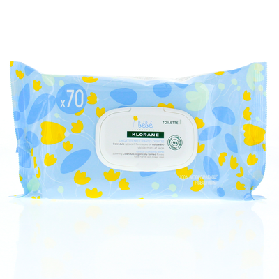 KLORANE BÉBÉ LINGETTES NETTOYANTES DOUCEUR X70