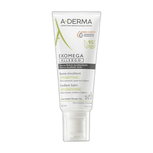Image A-DERMA — EXOMEGA ALLERGO - BAUME ÉMOLLIENT COSMETIQUE STERILE 200 ml