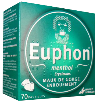 EUPHON MENTHOL 70 PASTILLES