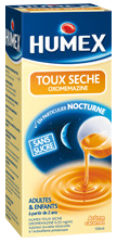 HUMEX TOUX SÈCHE OXOMEMÉMAZINE 0,33MG/ML SANS SUCRE 150ML