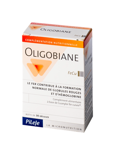 Image PILEJE OLIGOBIANE FER CUIVRE 30 GELULES