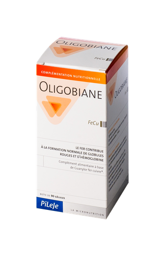 Image PILEJE OLIGOBIANE FER ET CUIVRE 90 GELULES