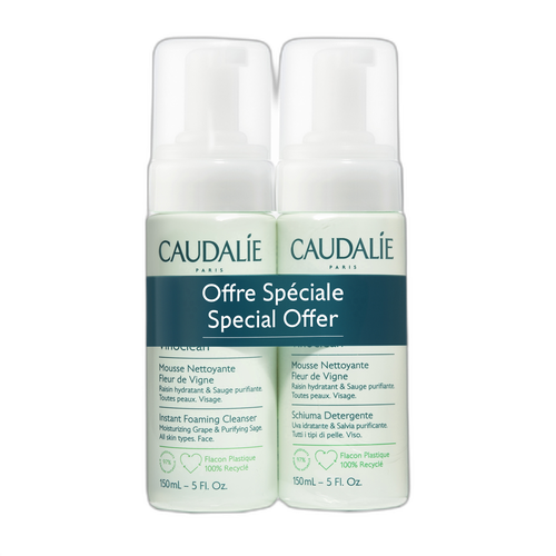 Image Caudalie Duo Mousse Nettoyante Fleur Vigne- 150mL