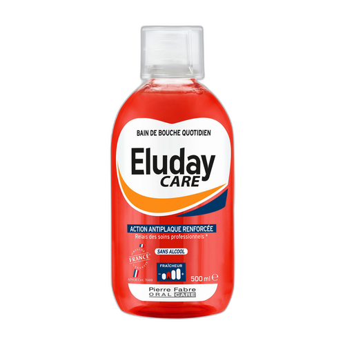 Pierre Fabre Eluday Care - bain de bouche quotidien antiplaque 500 ml
