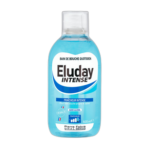 Pierre Fabre Eluday Intense - bain de bouche quotidien fraîcheur intense 500 ml