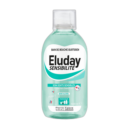 Pierre Fabre Eluday Sensibilité - bain de bouche quotidien soin dents sensibles 500 ml