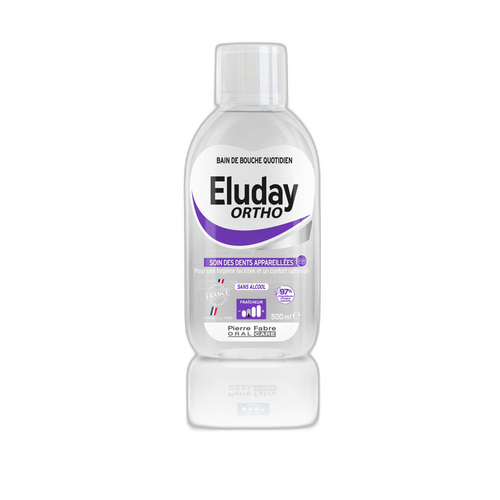 Pierre Fabre Eluday Ortho – Bain de bouche quotidien 500 ml